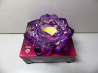 紫色水晶蓮花燈座