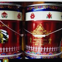 西藏食用級純植物酥油供佛必備酥油可作燈粒或食子鐵圓桶裝(24斤)黃色