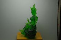 綠琉璃精雕綠度母(高19公分)接受各樣式訂單